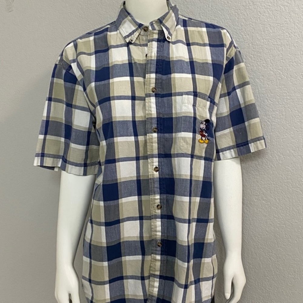 Disney Mickey Mouse Plaid Shirt